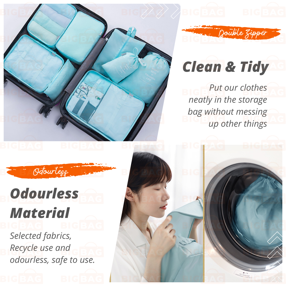 7/8/9/10 In 1 Set Travel Organizer Bag