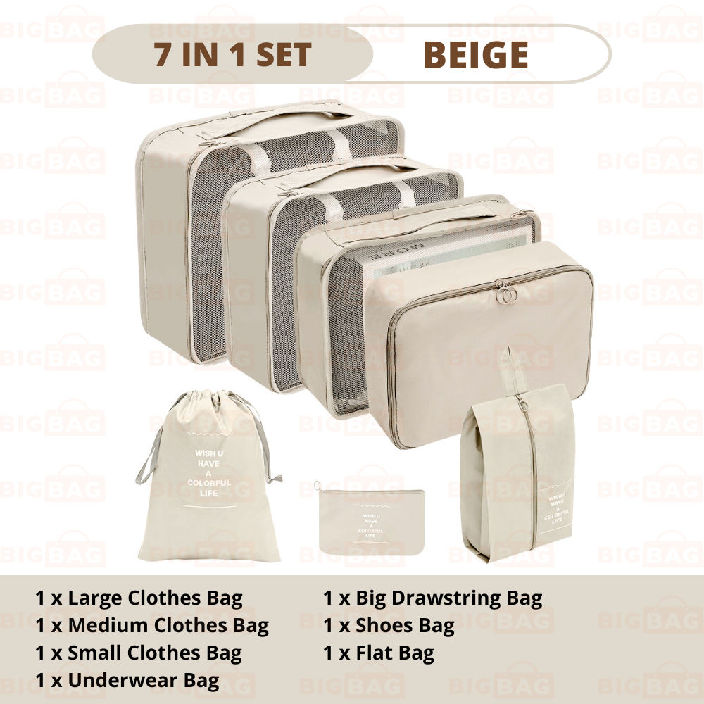 7/8/9/10 In 1 Set Travel Organizer Bag