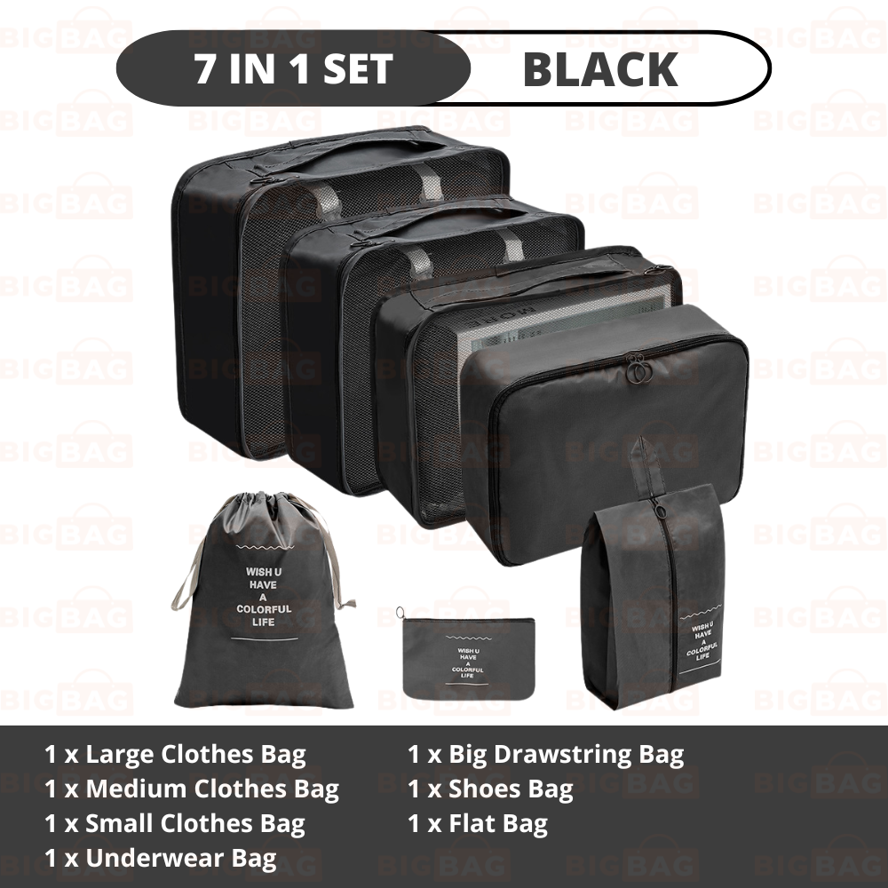 7/8/9/10 In 1 Set Travel Organizer Bag