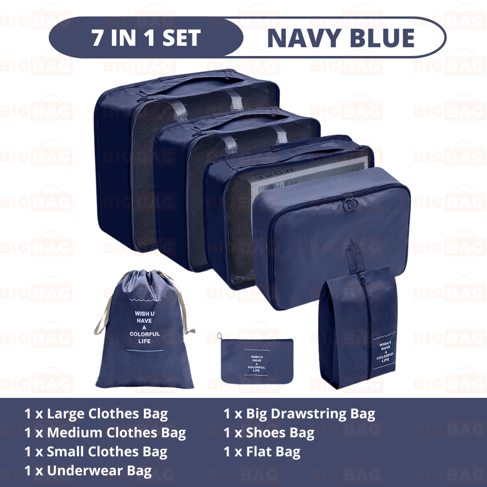 7/8/9/10 In 1 Set Travel Organizer Bag