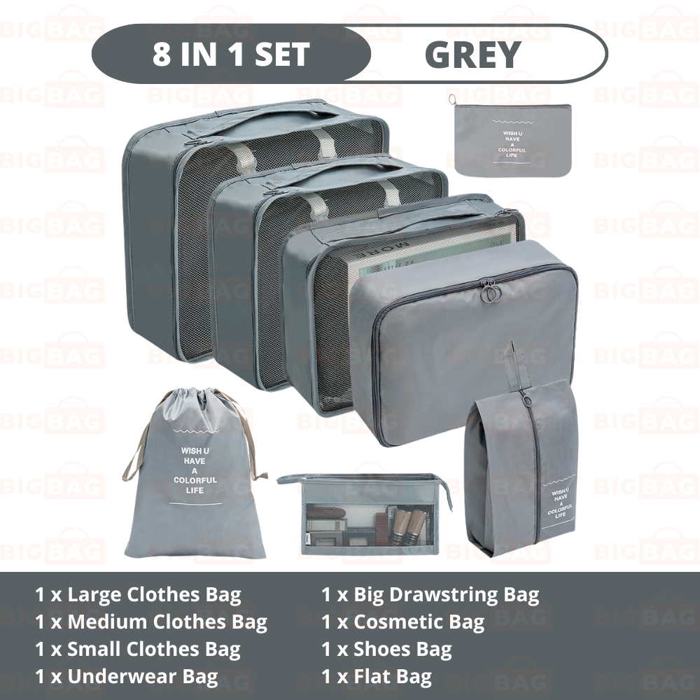 7/8/9/10 In 1 Set Travel Organizer Bag