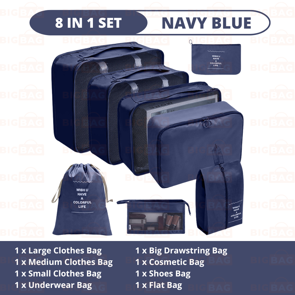 7/8/9/10 In 1 Set Travel Organizer Bag