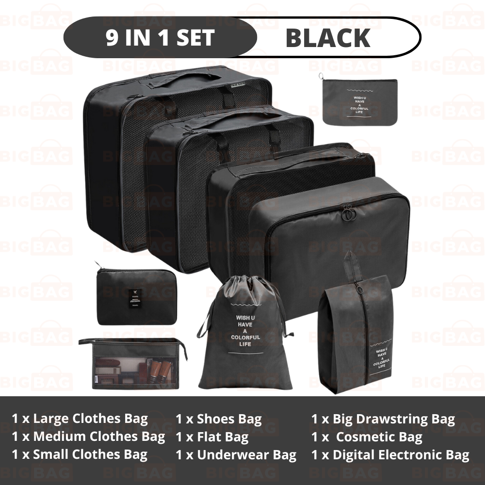 7/8/9/10 In 1 Set Travel Organizer Bag
