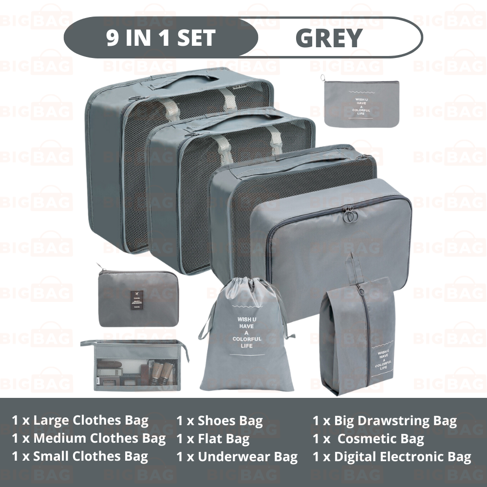 7/8/9/10 In 1 Set Travel Organizer Bag