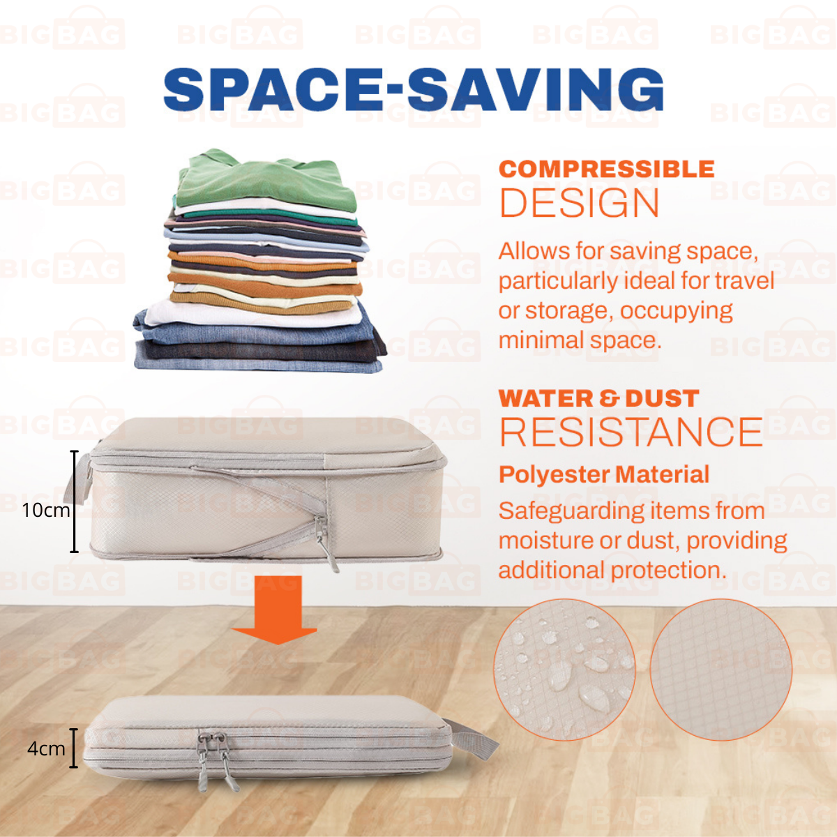 4/6Pcs Set Compression Organizer Bag