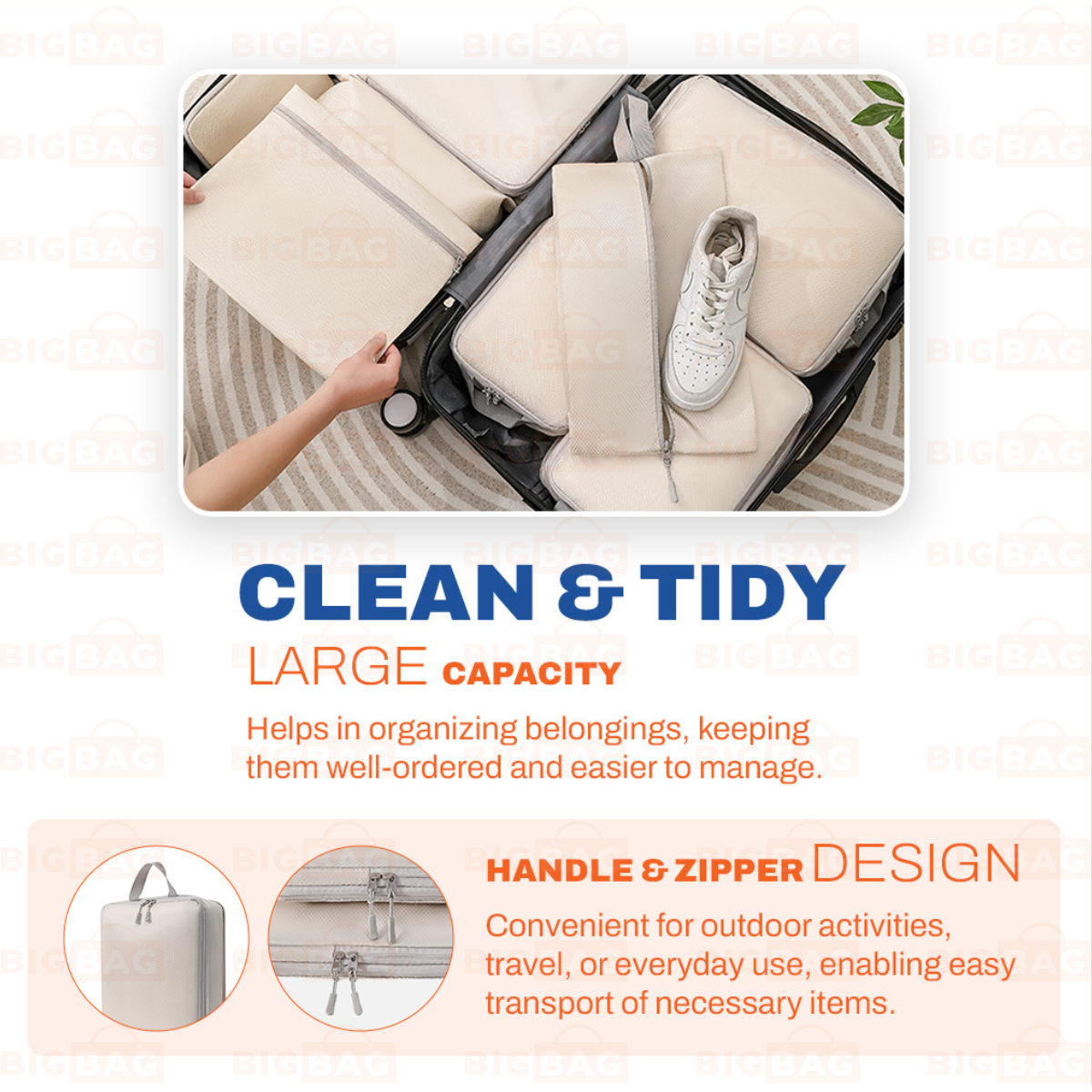 4/6Pcs Set Compression Organizer Bag