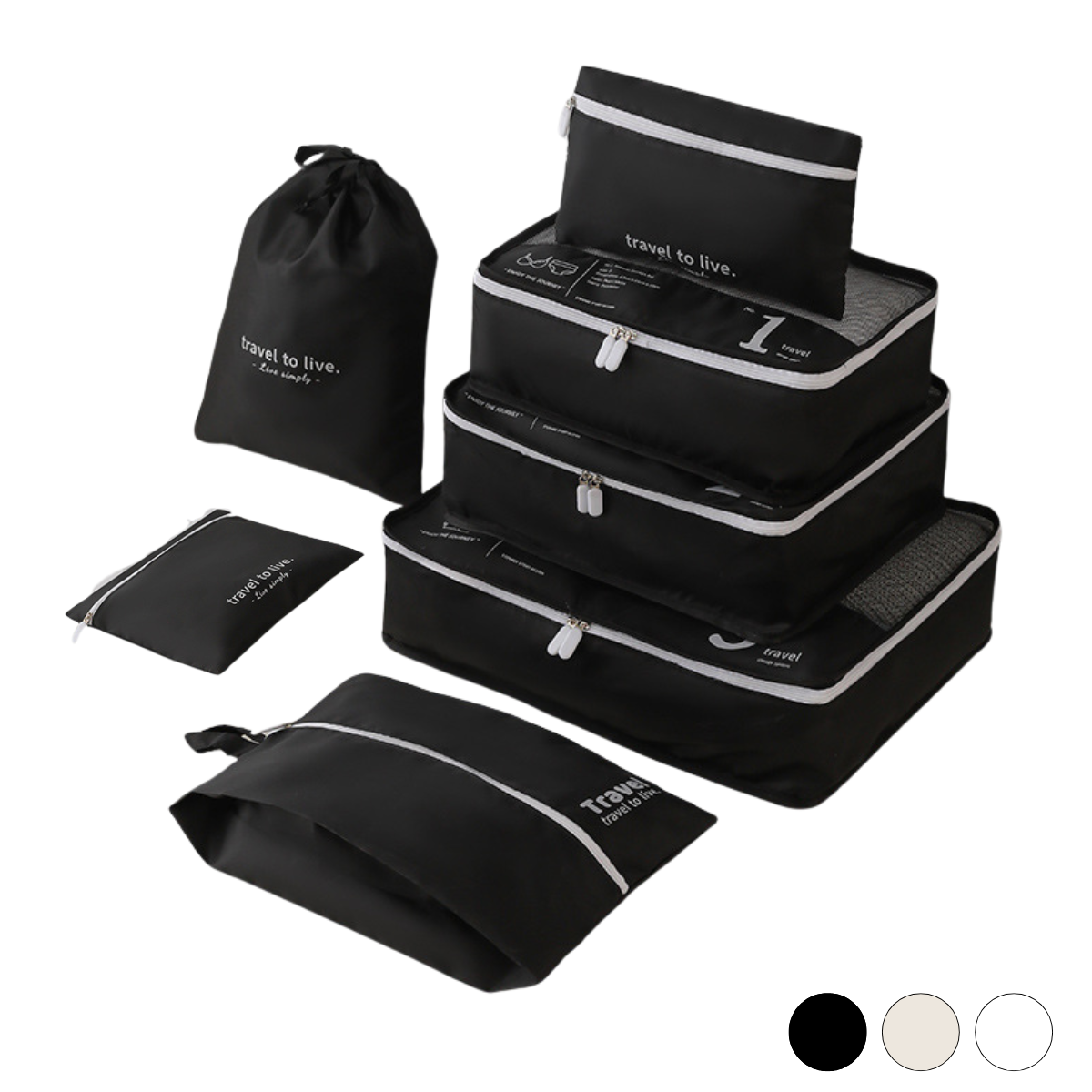 7in1 Set Travel Bag Organizer