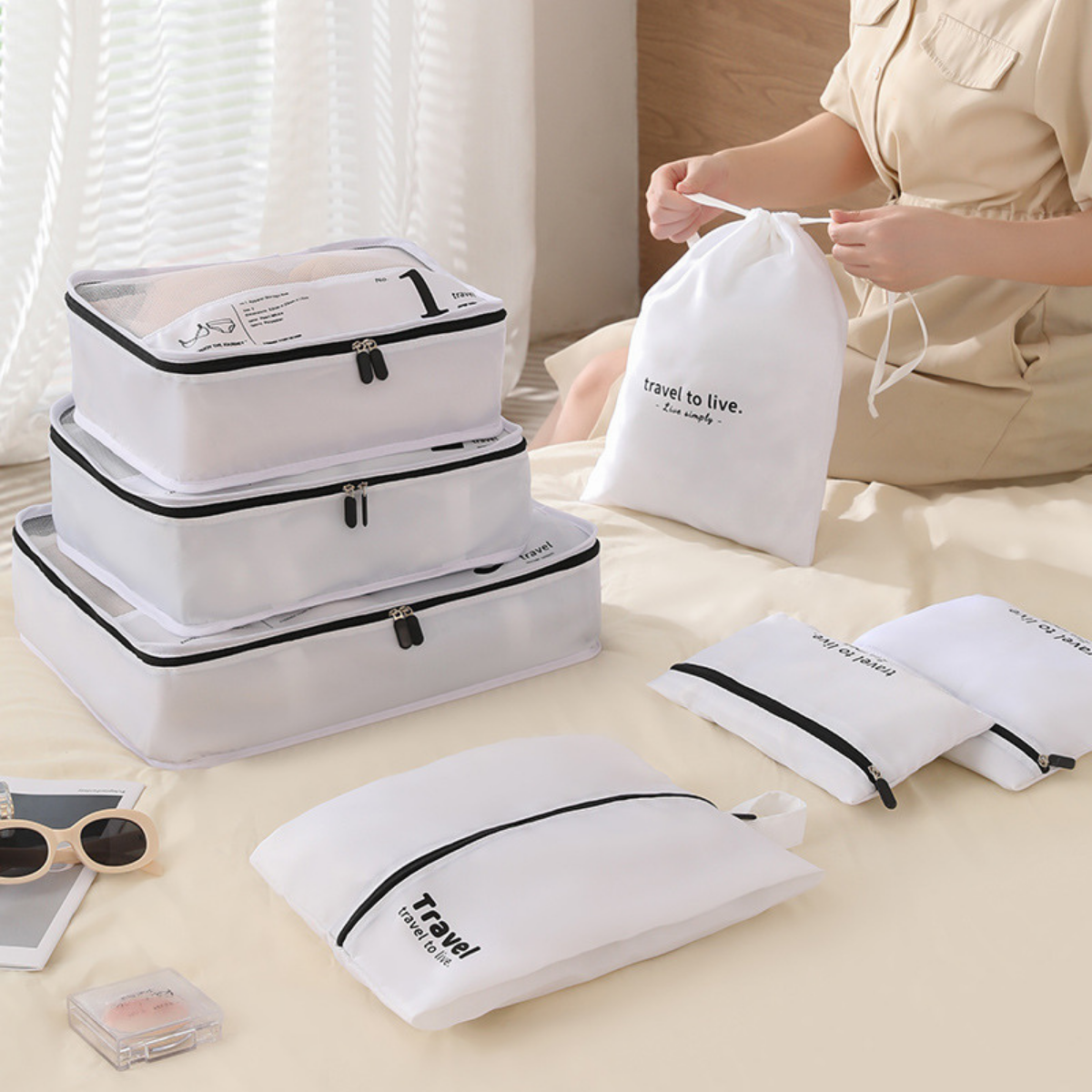 7in1 Set Travel Bag Organizer