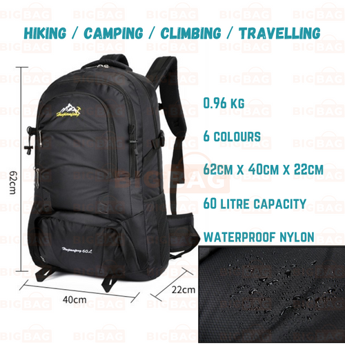 60L Travel Bagpack