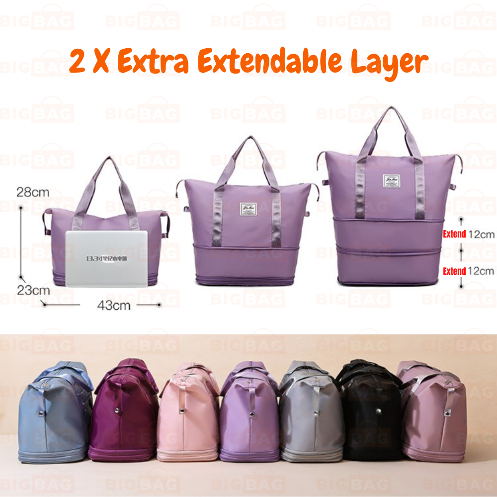 2 Layers Expandable Bag