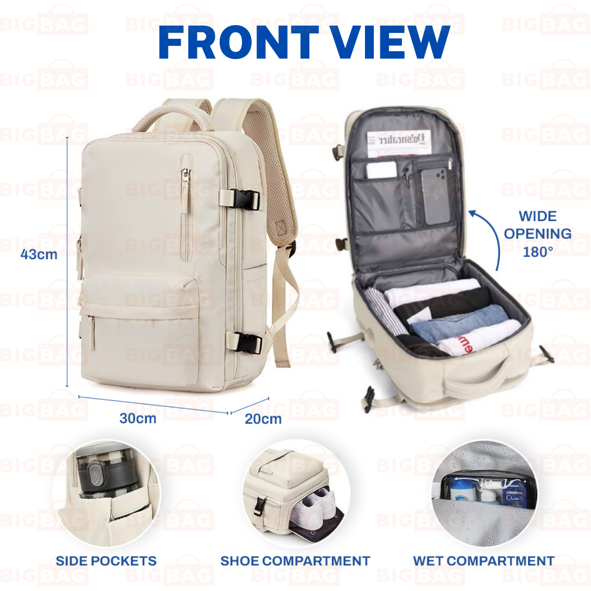 Multi Compartment Laptop Backpack