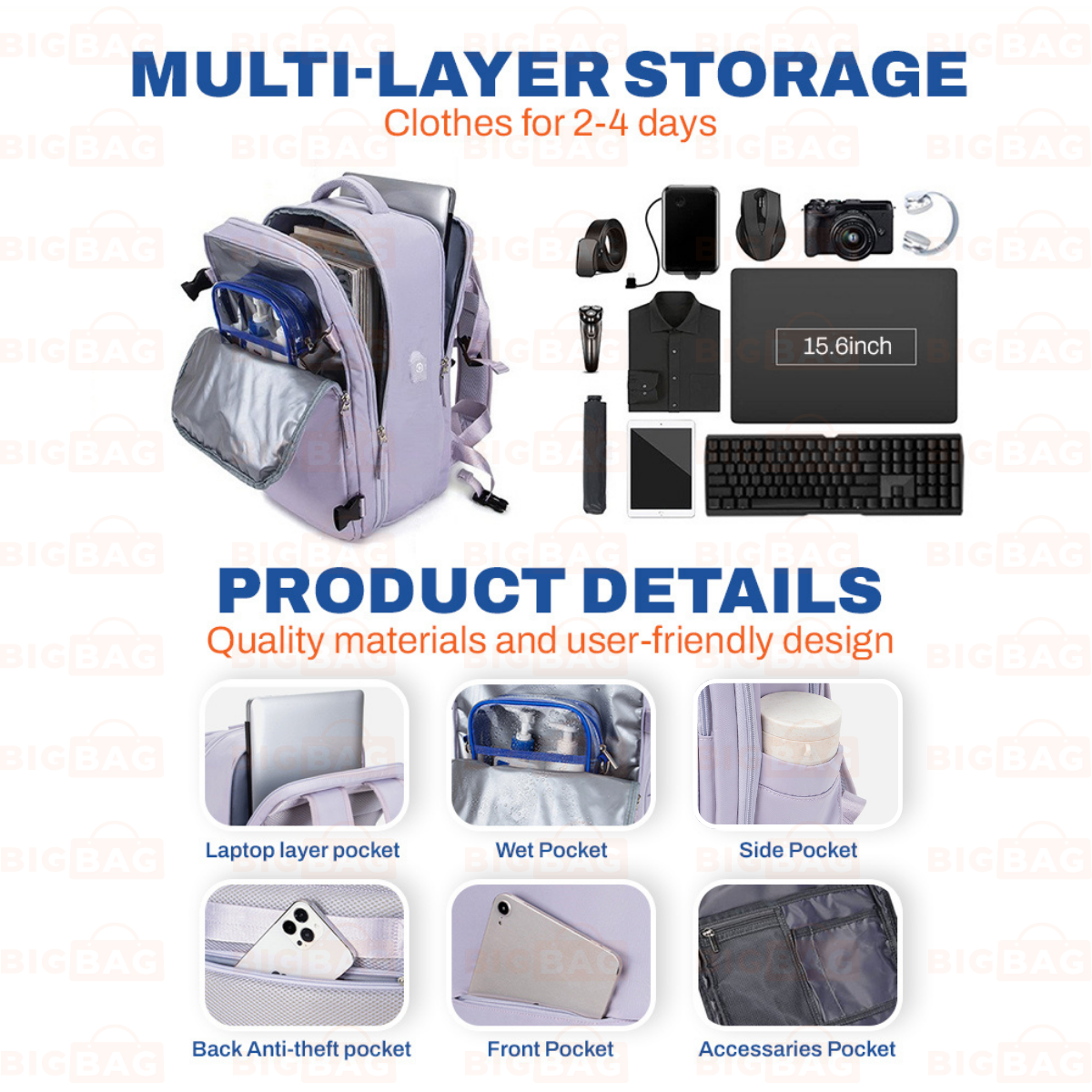 Waterproof Laptop Backpack