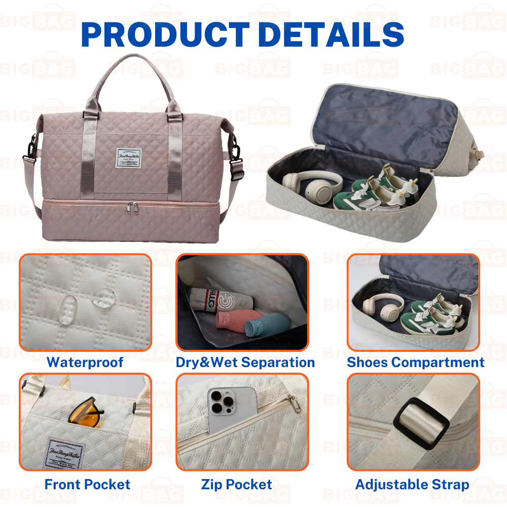 Travel Bag With Shoe Compartment