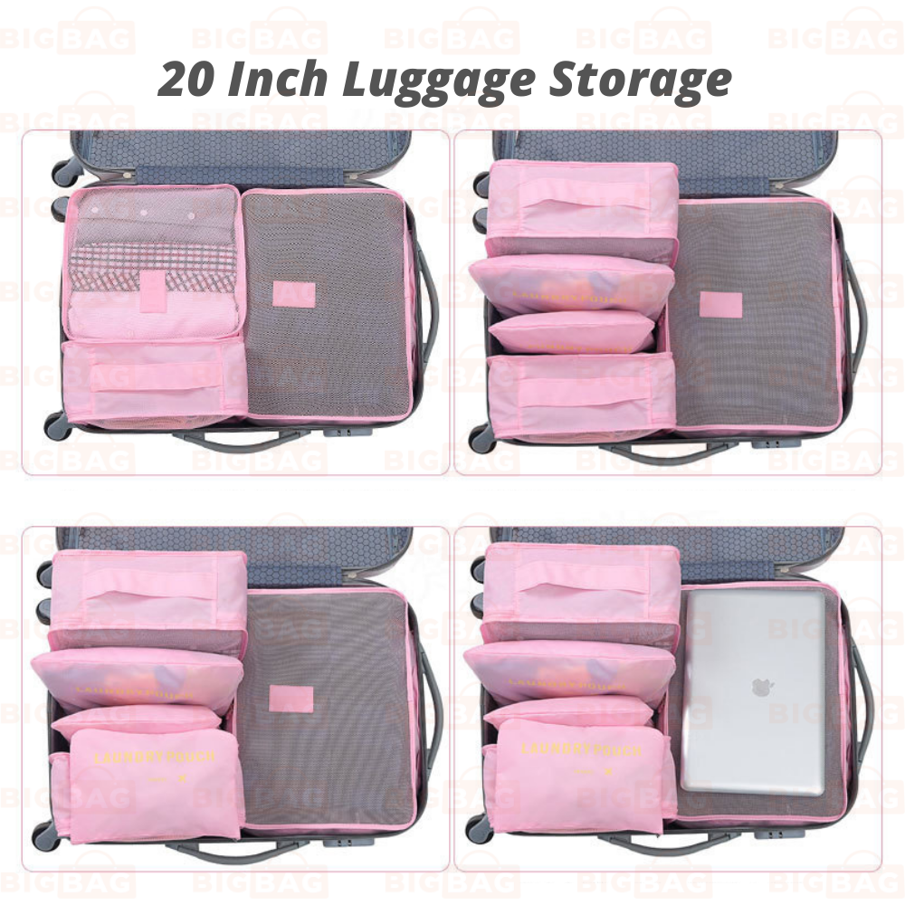 6 In 1 Travel Organizer Bag Set