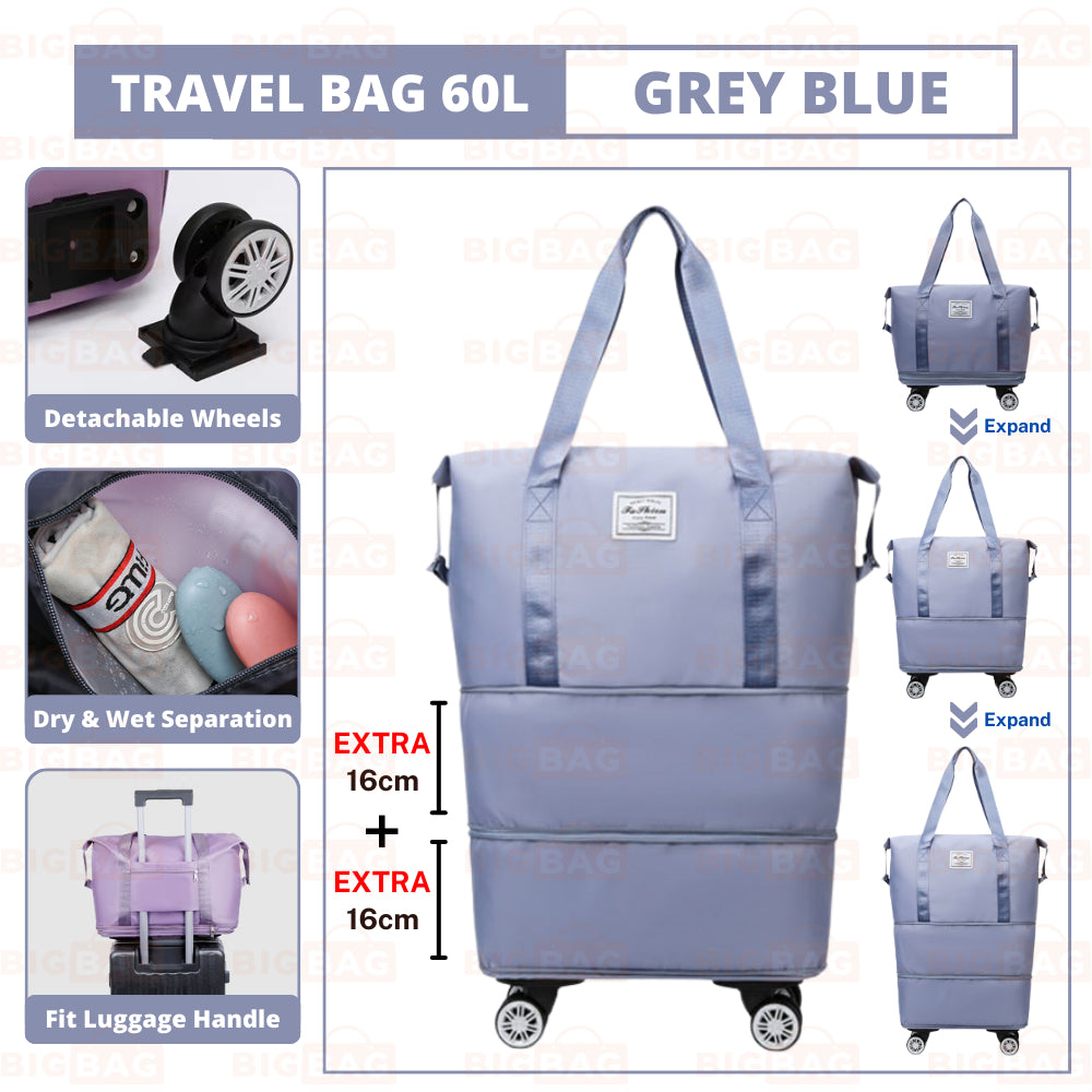 60L Expandable Bag With Wheels
