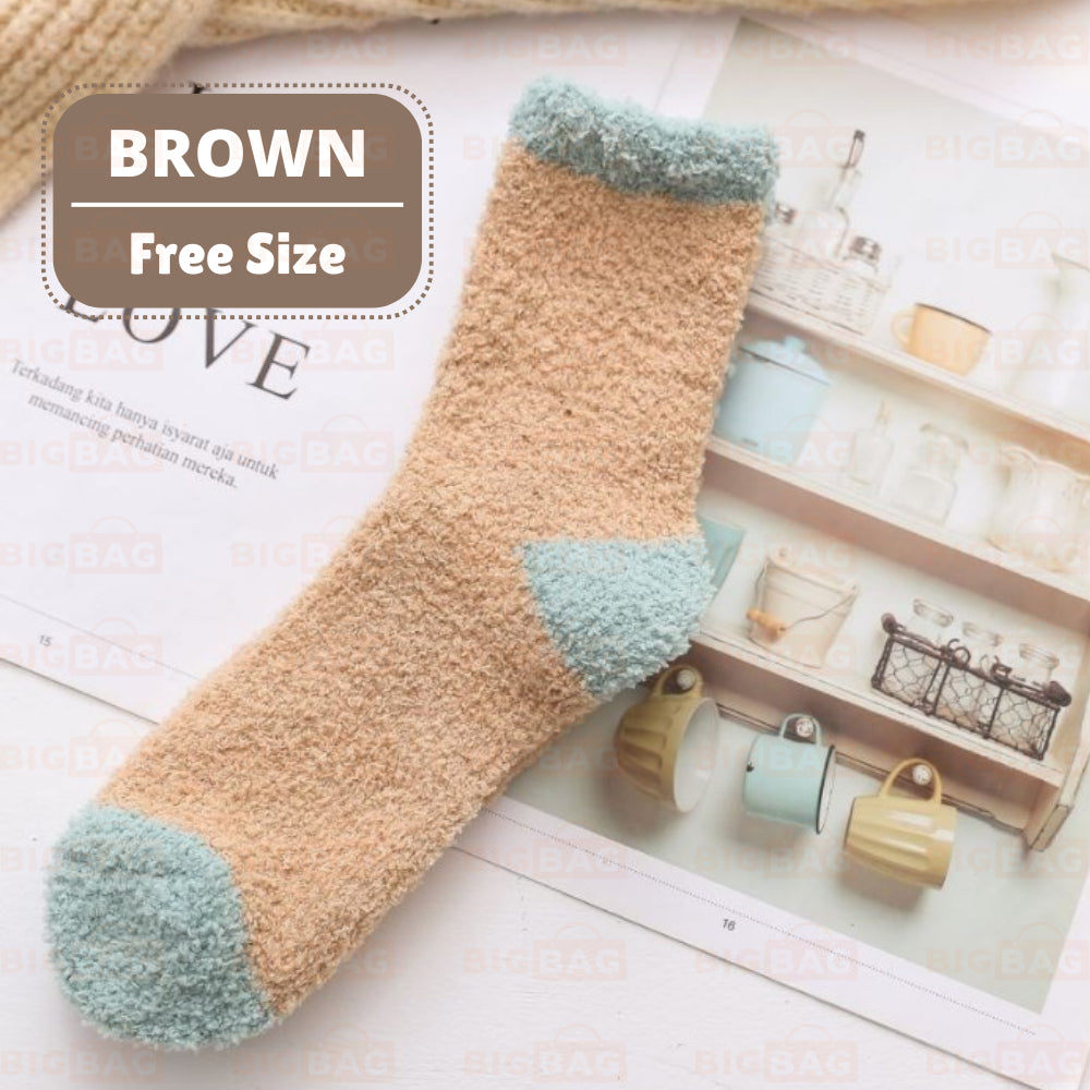 Maternity Socks Stokin Pantang Ibu Bersalin Stokin Tebal Perempuan Stocking Woman Fluffy Socks Winter Socks 月子袜