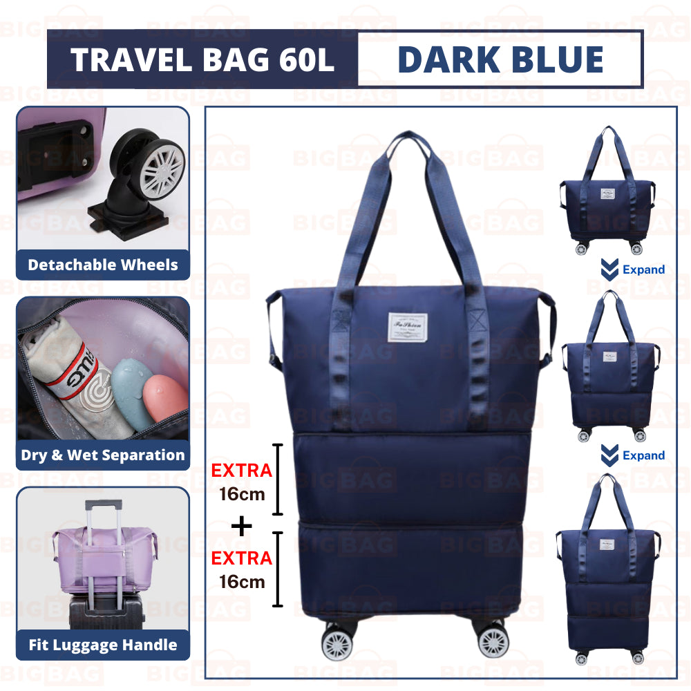 60L Expandable Bag With Wheels
