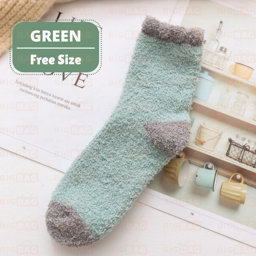 Maternity Socks Stokin Pantang Ibu Bersalin Stokin Tebal Perempuan Stocking Woman Fluffy Socks Winter Socks 月子袜