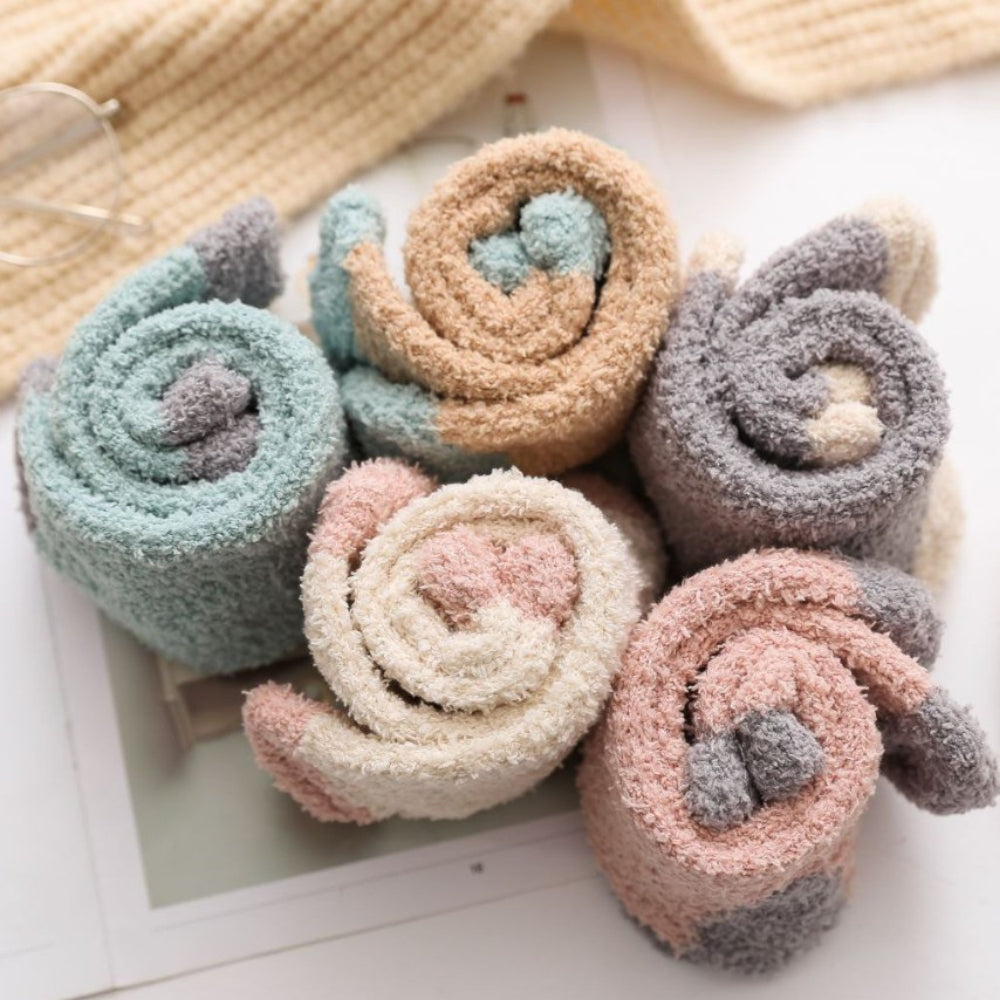 Maternity Socks Stokin Pantang Ibu Bersalin Stokin Tebal Perempuan Stocking Woman Fluffy Socks Winter Socks 月子袜