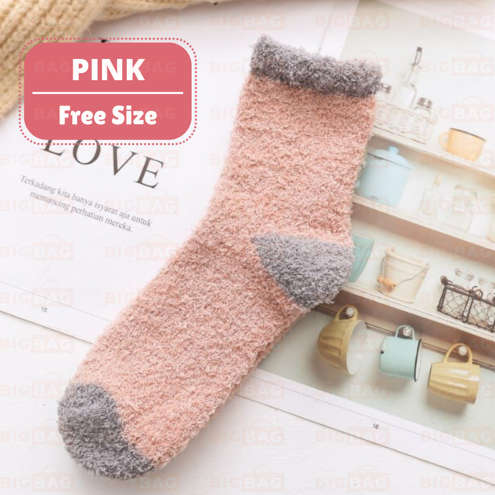 Maternity Socks Stokin Pantang Ibu Bersalin Stokin Tebal Perempuan Stocking Woman Fluffy Socks Winter Socks 月子袜